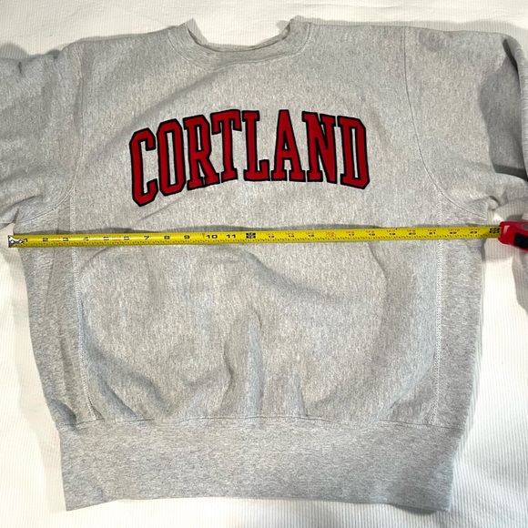 SUNY Cortland gray college sweatshirt, EUC, size small - Picture 3 of 6